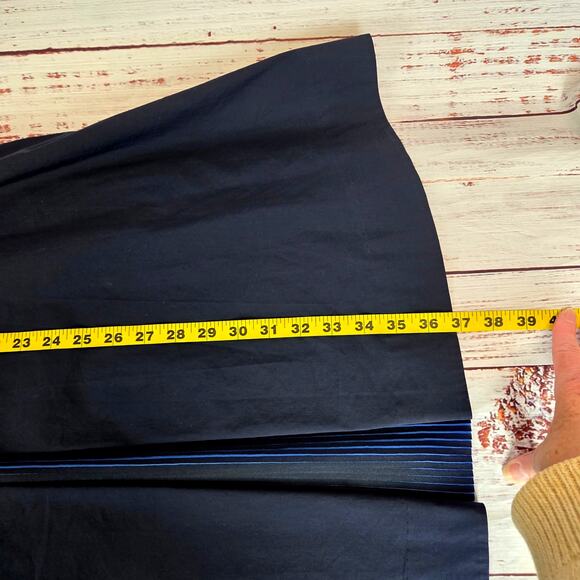 COS Navy Blue Architectural Silouette Dress 6 Zip Back Minimalist Basic Modern - Picture 16 of 16